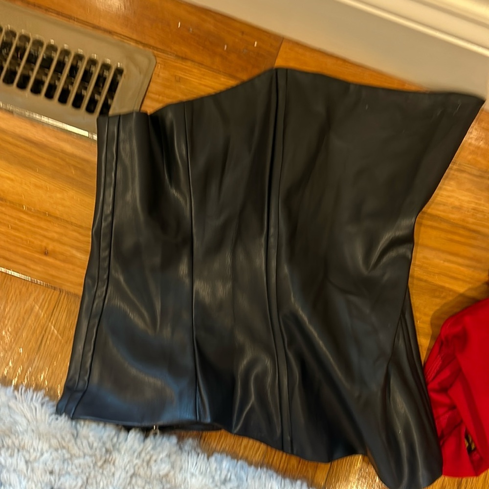 We wore what black corset